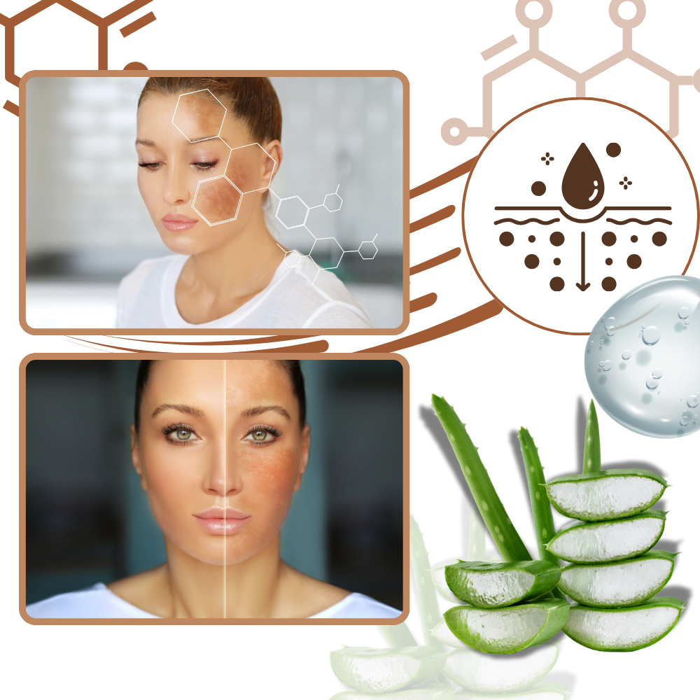 Sérum facial correcteur non gras à la mélanine  - Ozerty