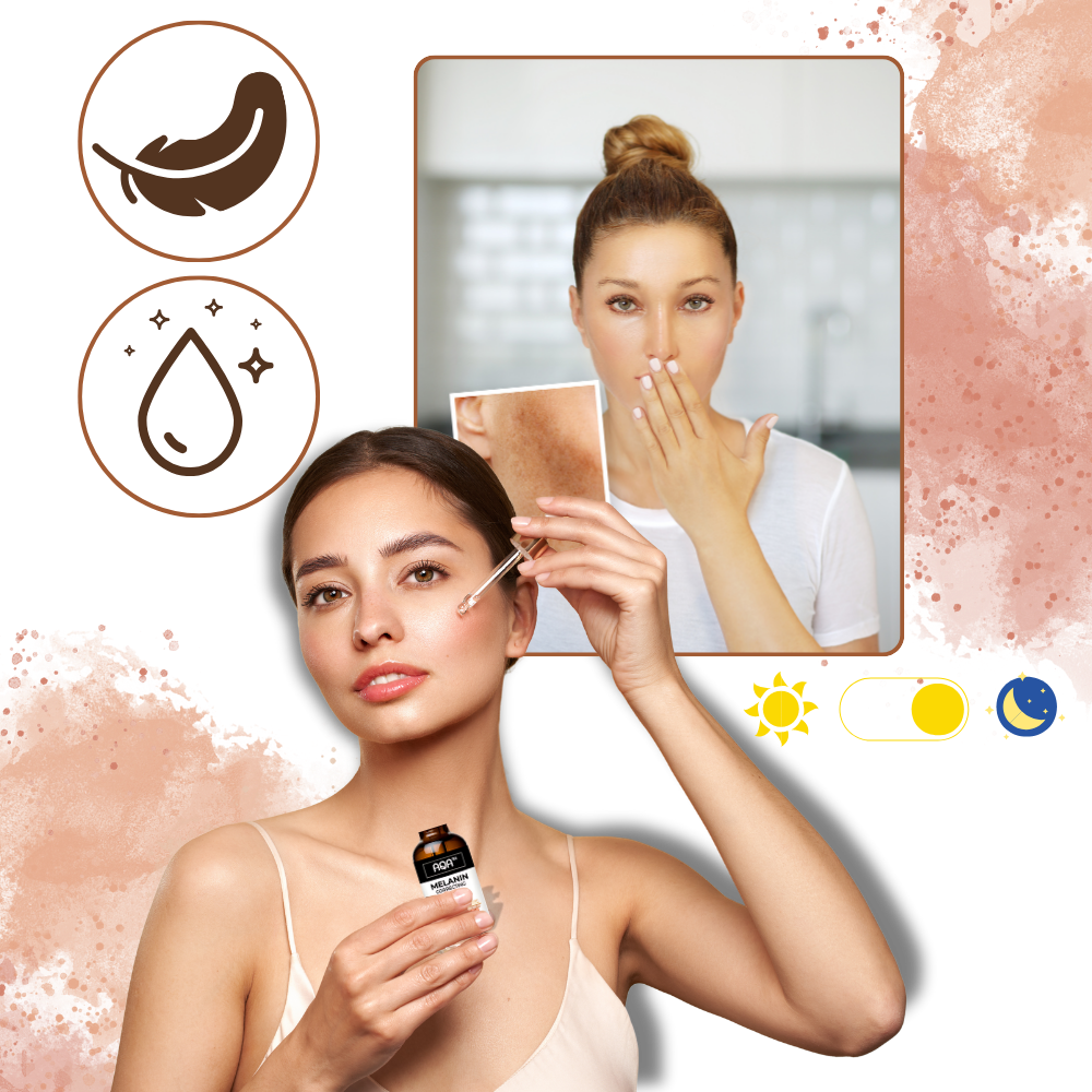Sérum facial correcteur non gras à la mélanine  - Ozerty