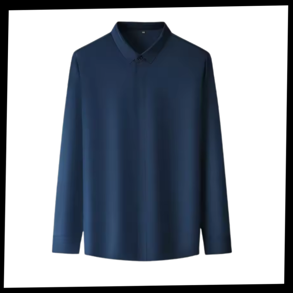 Chemise pour homme en soie mélangée infroissable - Ozerty