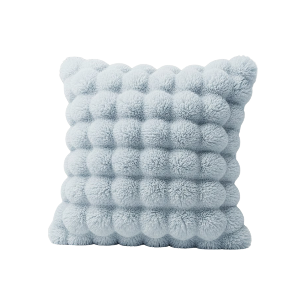 Housse antidérapante pour canapé en peluche douce -Bleu clair - Ozerty