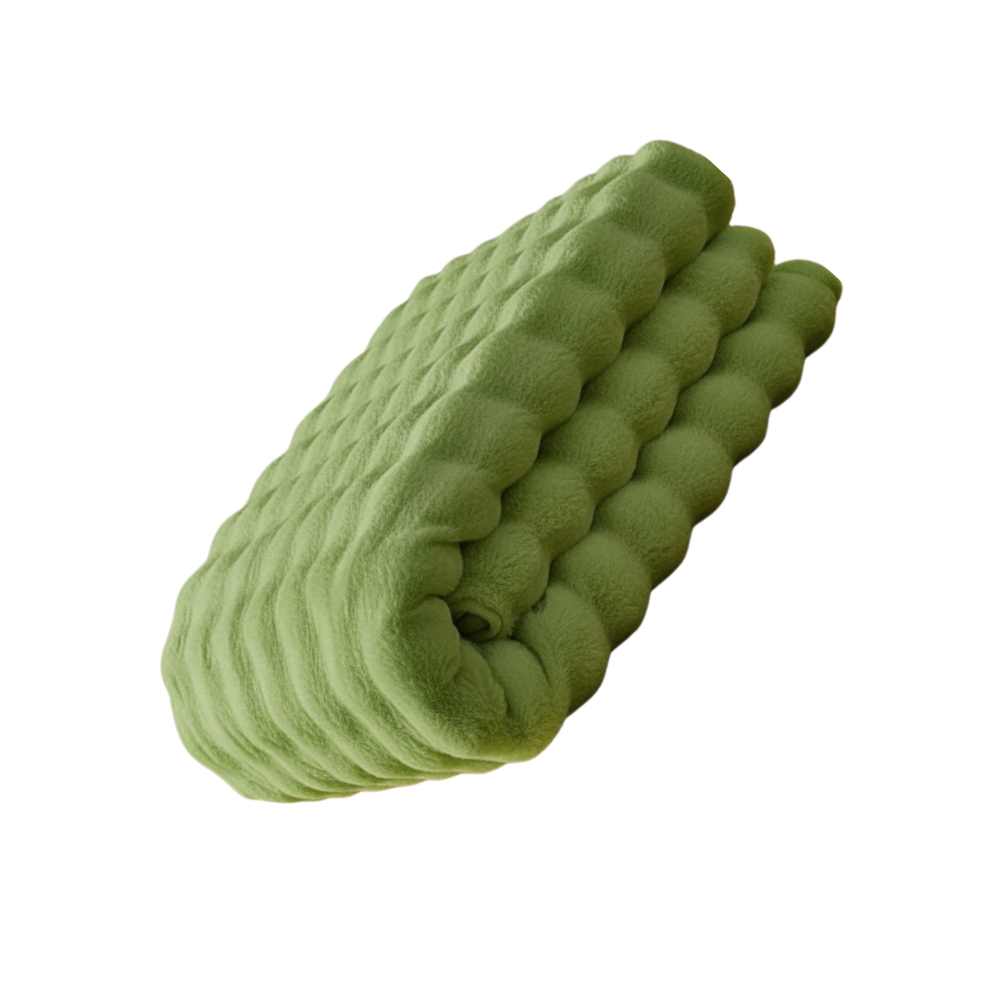 Housse antidérapante pour canapé en peluche douce -Vert matcha - Ozerty