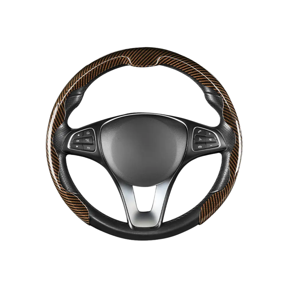 Housse antidérapante pour volant -Marron - Ozerty