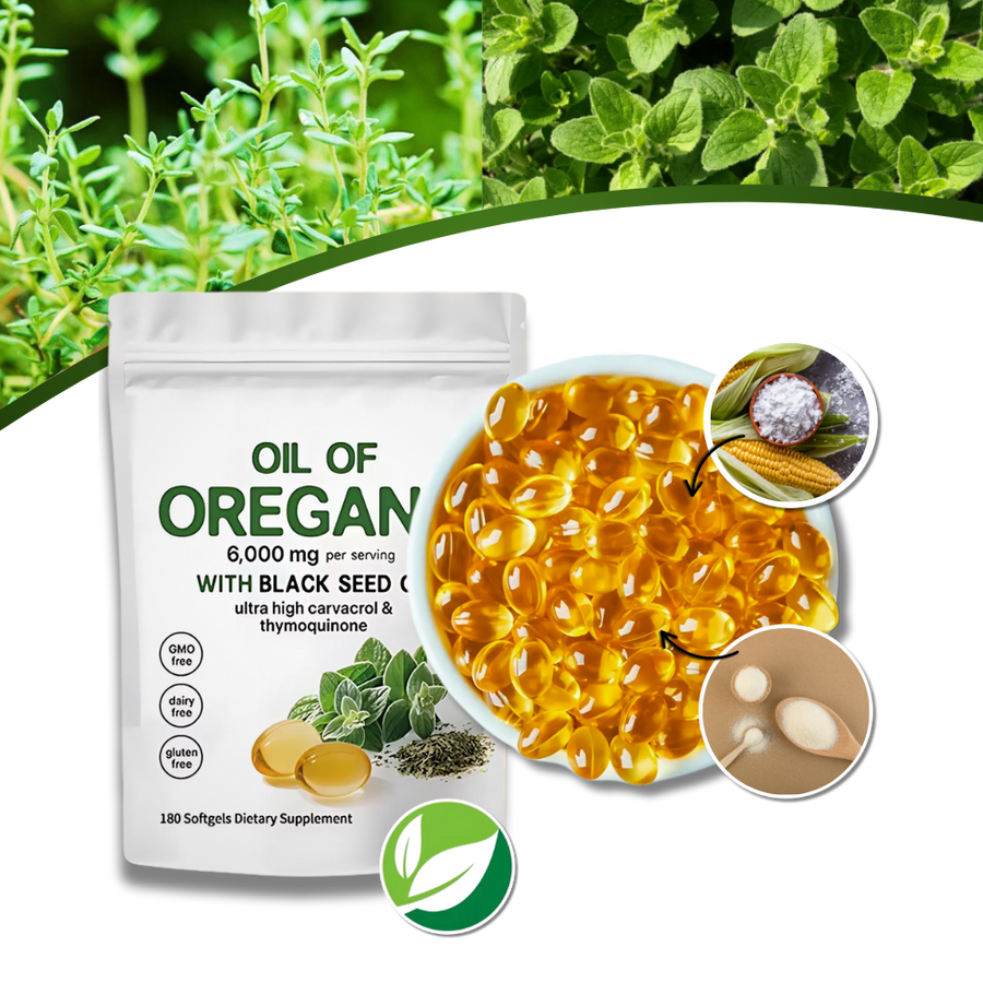 Huile d'origan en capsules | Supplément d'origan | Gellules d'huile d ...