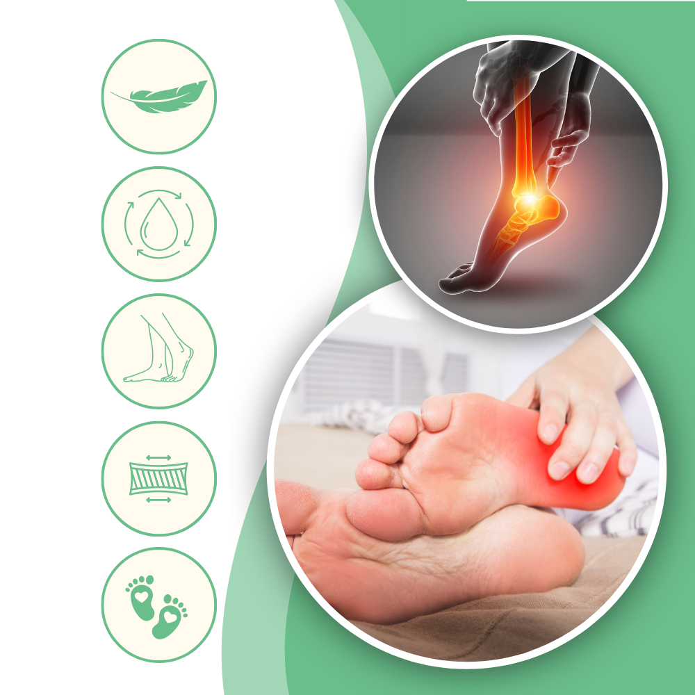 Chaussettes De Soulagement Pour Neuropathie - Apaise Les Douleurs Aux Pieds Et Améliore La Circulation
