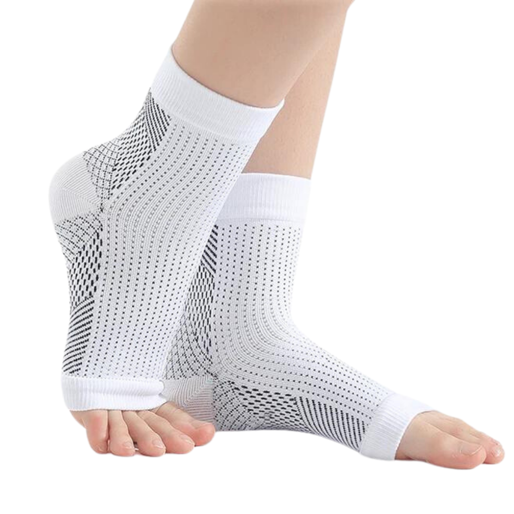 Chaussettes apaisantes pour la neuropathie -Blanc/S/MBlanc/L/XL - Ozerty