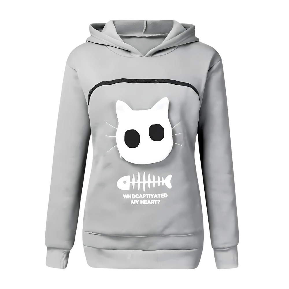 Sweat à capuche interactif pour animaux -Gris - Ozerty