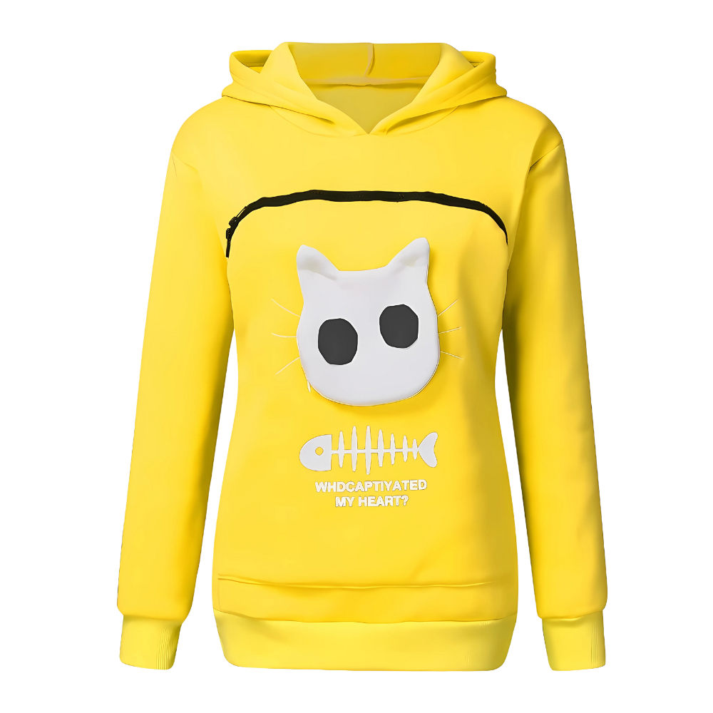 Sweat à capuche interactif pour animaux -Jaune - Ozerty