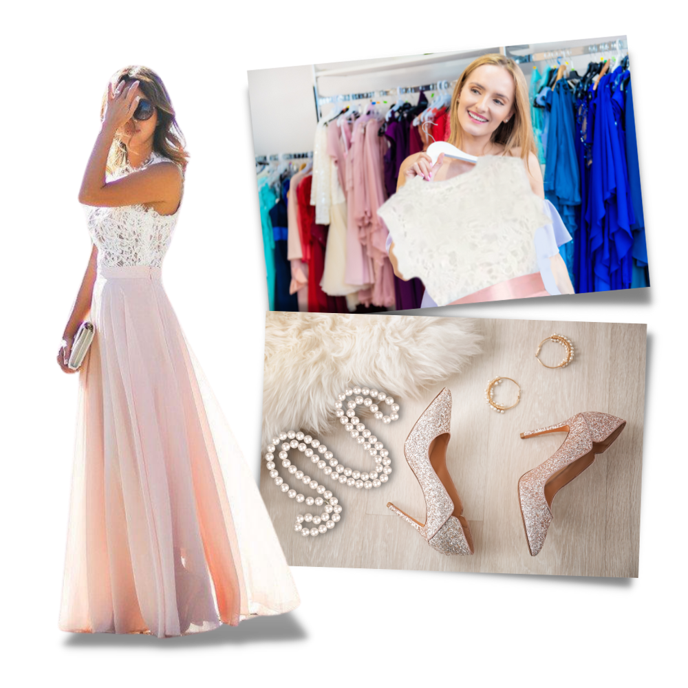 Robe en mousseline de dentelle Prairie Chic

 - Ozerty