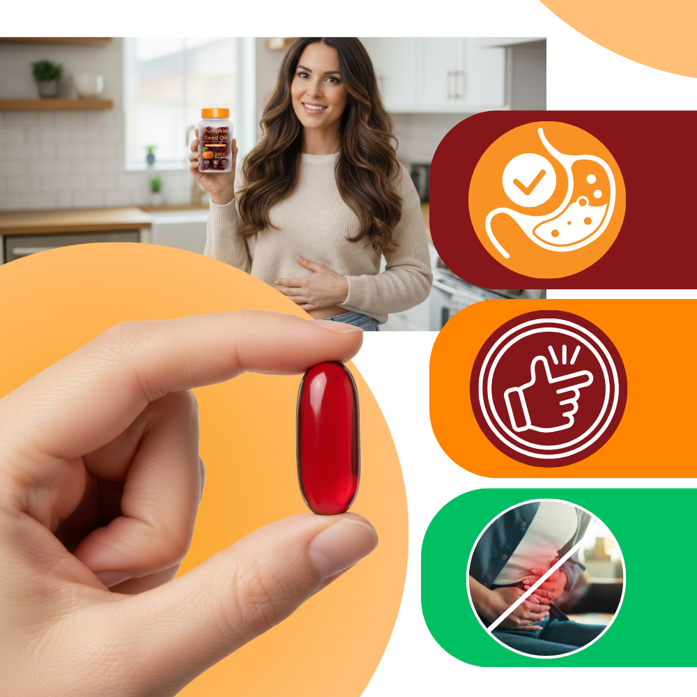 Gélules huile de graines de citrouille - Ozerty