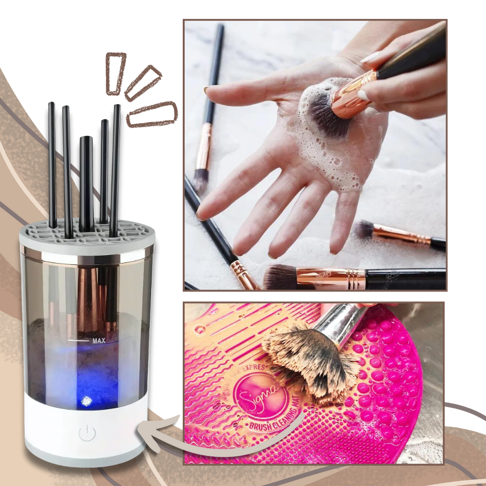 Nettoyeur de pinceaux électrique rapide et rechargeable

 - Ozerty