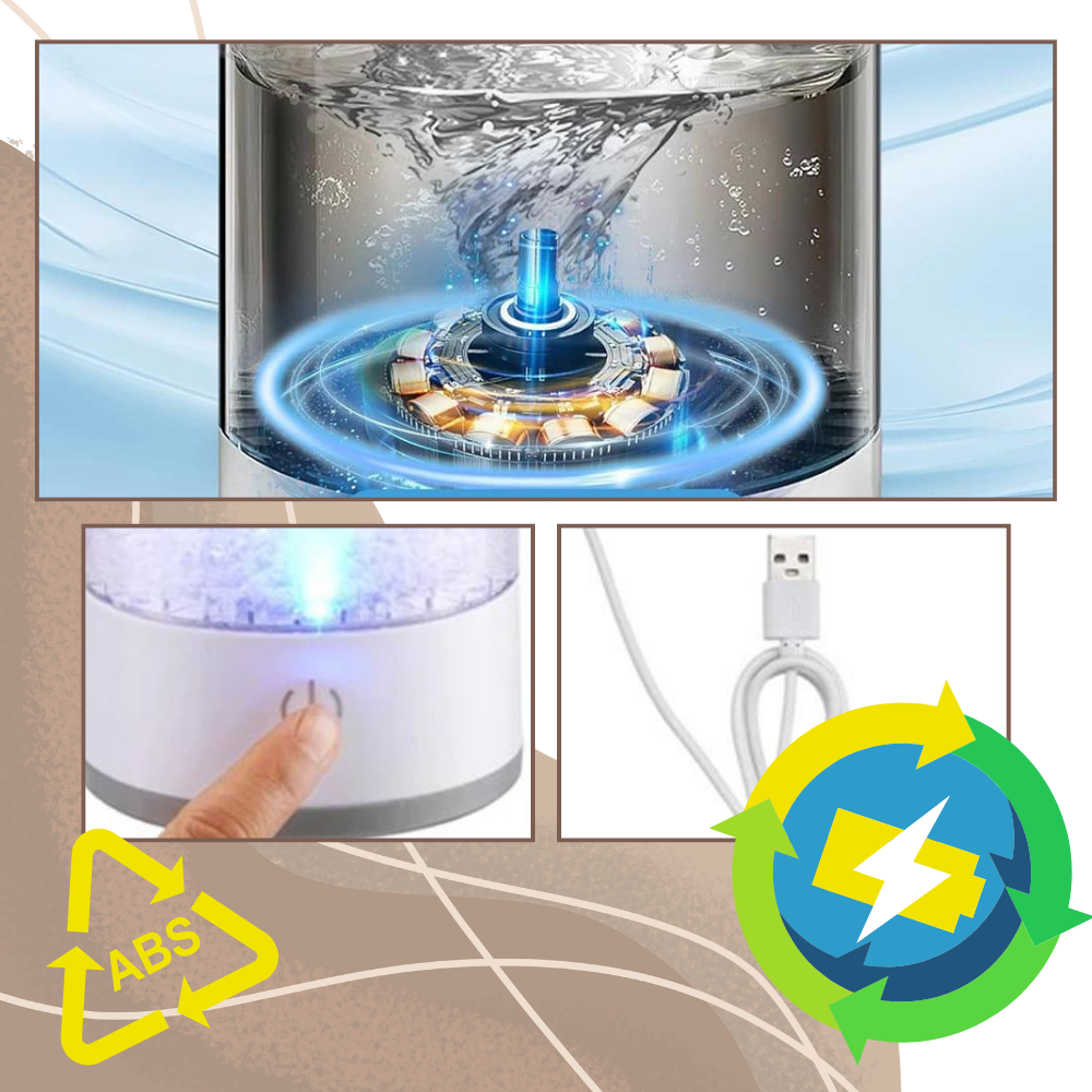 Nettoyeur de pinceaux électrique rapide et rechargeable

 - Ozerty