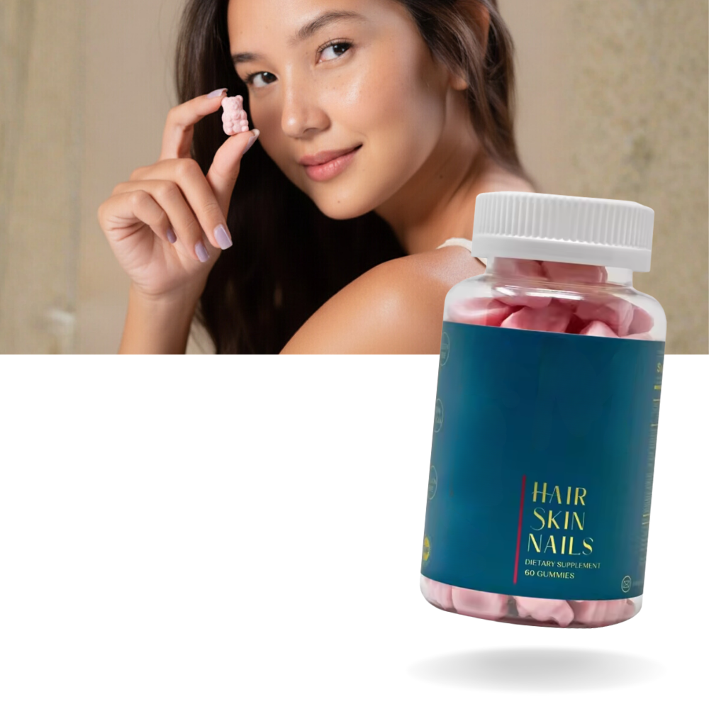 Gummies à la framboise enrichies en biotine - Ozerty