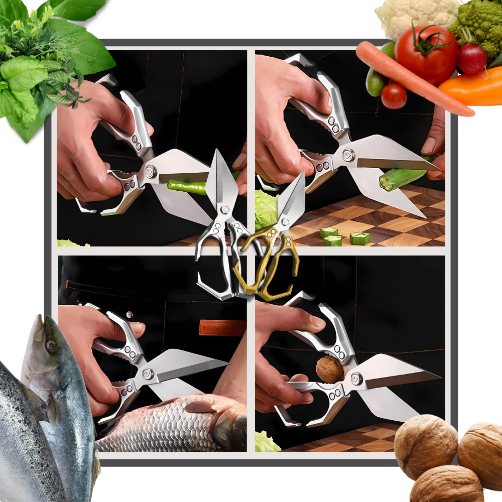 Ciseaux de cuisine ultra-tranchants - Ozerty