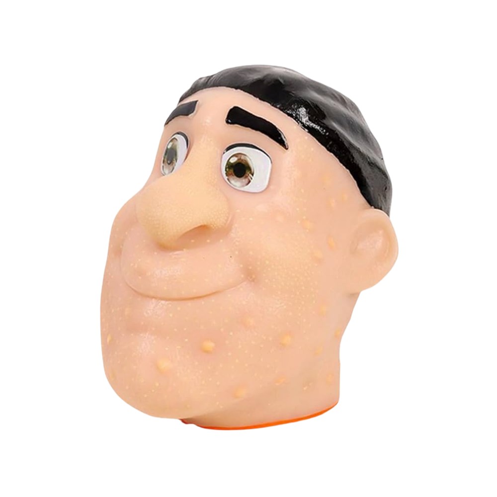 Jeu anti-stress visage en silicone pour percer les boutons -Noir - Ozerty