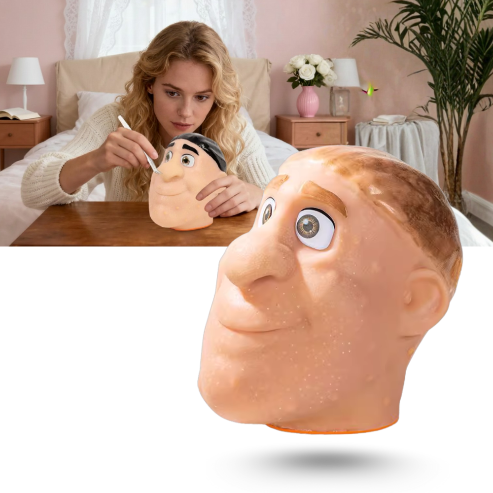 Jeu anti-stress visage en silicone pour percer les boutons - Ozerty