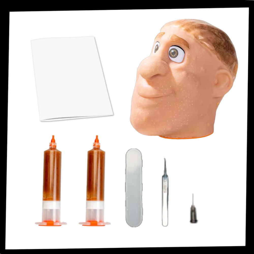 Jeu anti-stress visage en silicone pour percer les boutons - Ozerty