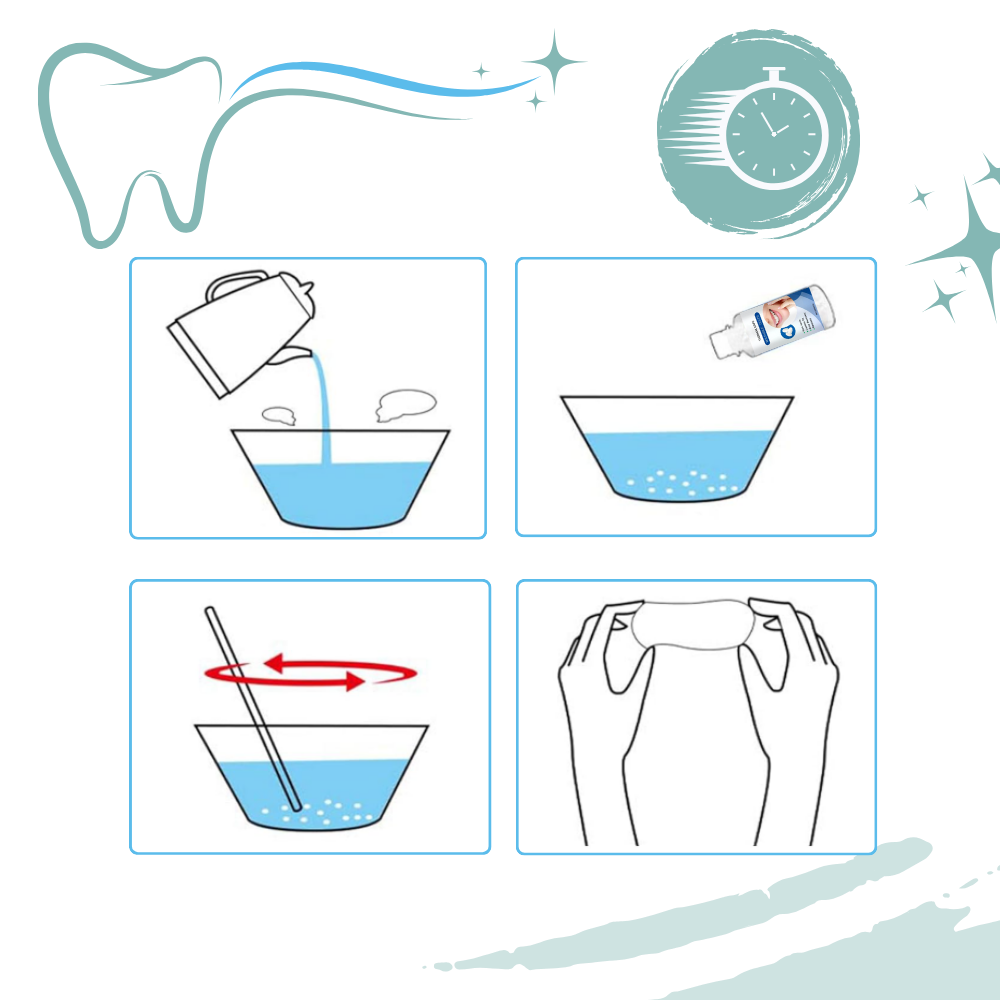 Kit de fausses dents réutilisables - Ozerty