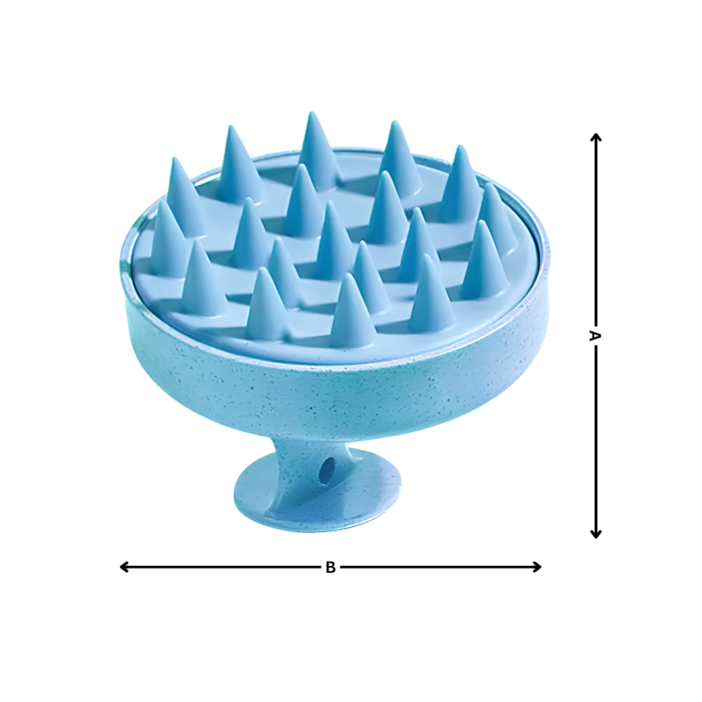 Brosse de massage en silicone pour le cuir chevelu - Ozerty