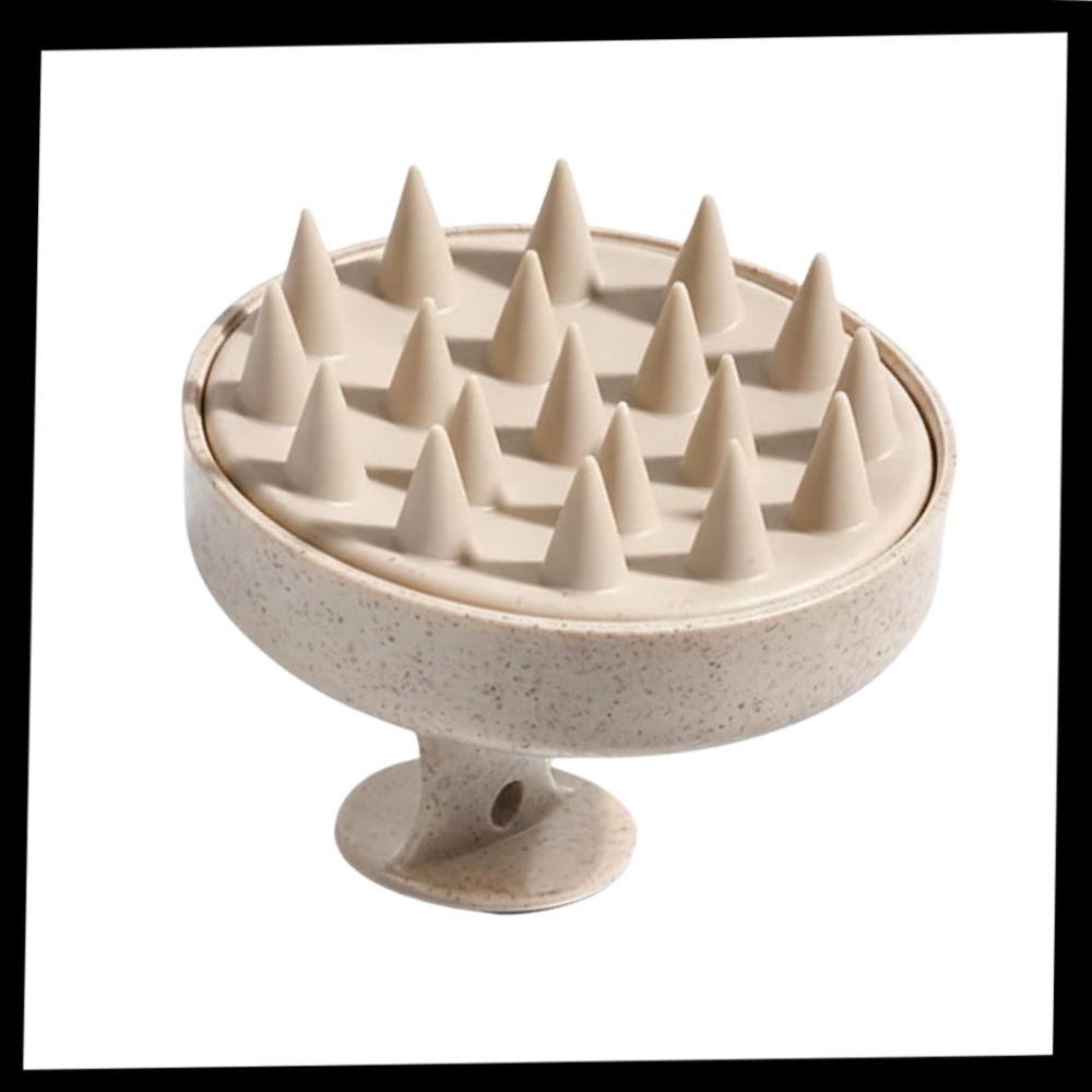 Brosse de massage en silicone pour le cuir chevelu - Ozerty