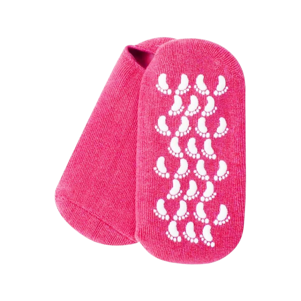 Chaussettes avec Lotions Revitalisantes intégrées -Rouge rosé - Ozerty