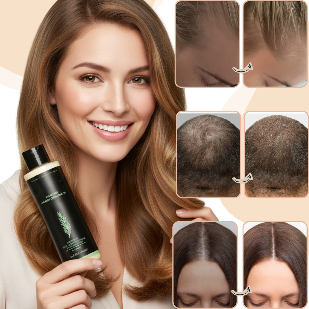 Shampooing et après-shampooing à la kératine et au romarin - Ozerty