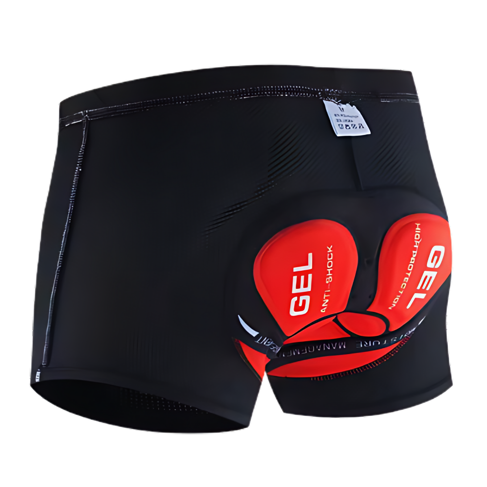 Short de vélo rembourré sans coutures -Rouge/XSRouge/SRouge/MRouge/LRouge/XLRouge/2XLRouge/3XLRouge/4XL - Ozerty