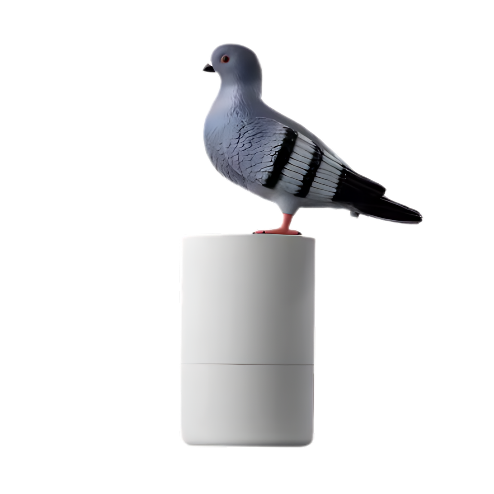 Distributeur de savon automatique en forme de pigeon -Noir - Ozerty