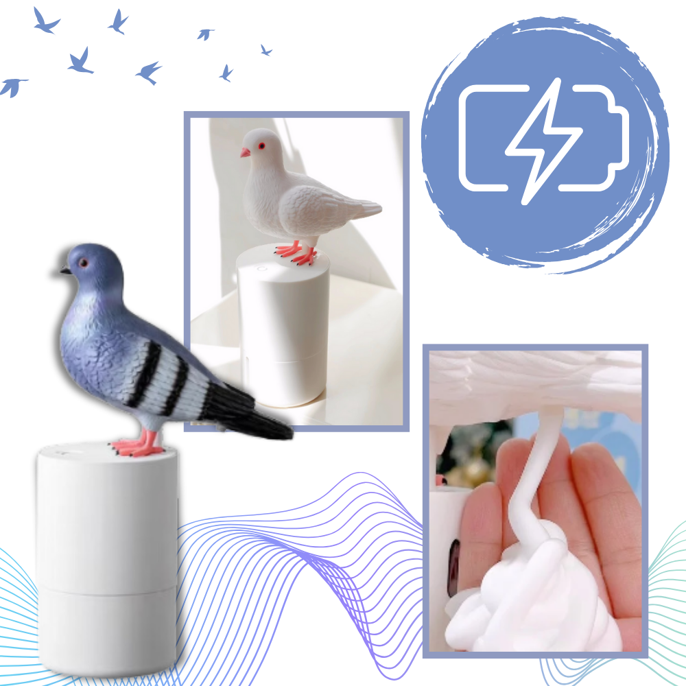 Distributeur de savon automatique en forme de pigeon - Ozerty