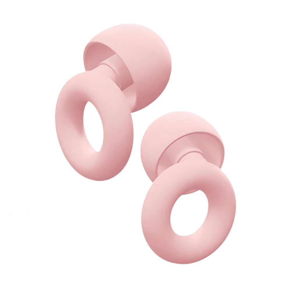 Bouchons d'oreille en silicone -Rose - Ozerty
