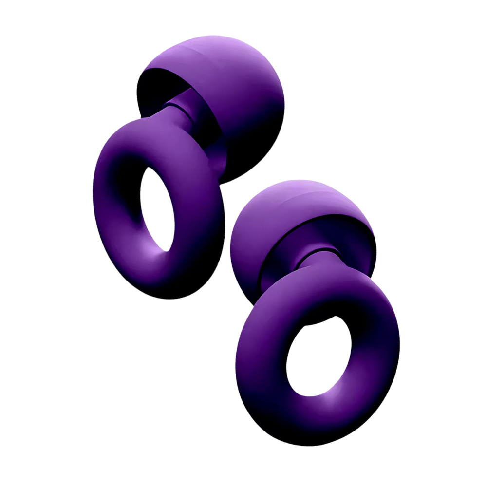 Bouchons d'oreille en silicone -Violet - Ozerty
