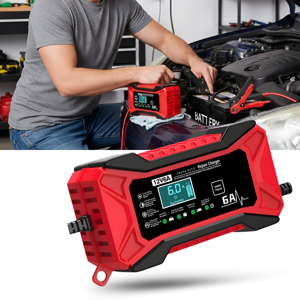 Chargeur de batterie intelligent 12 V pour véhicules - Ozerty