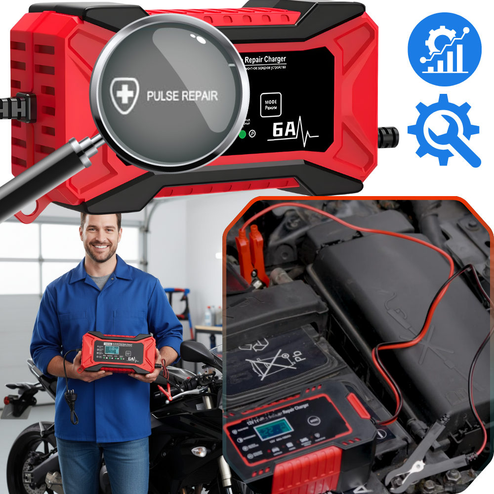 Chargeur de batterie intelligent 12 V pour véhicules - Ozerty