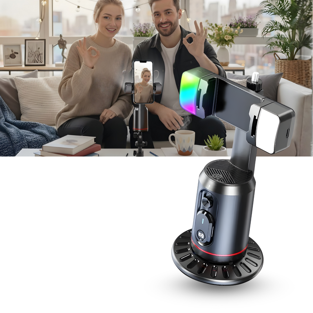 Support pour téléphone intelligent avec stabilisateur et suivi IA - Ozerty