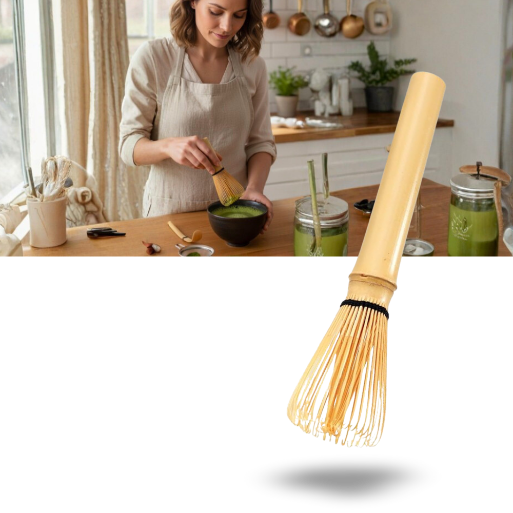 Fouet à matcha mélange lisse et homogène - Ozerty