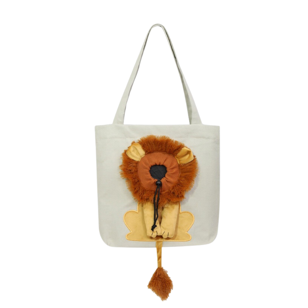 Sac pour chat Lion doux et respirant -Beige - Ozerty