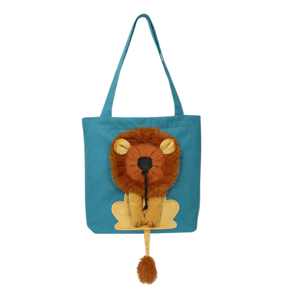 Sac pour chat Lion doux et respirant -Bleu - Ozerty