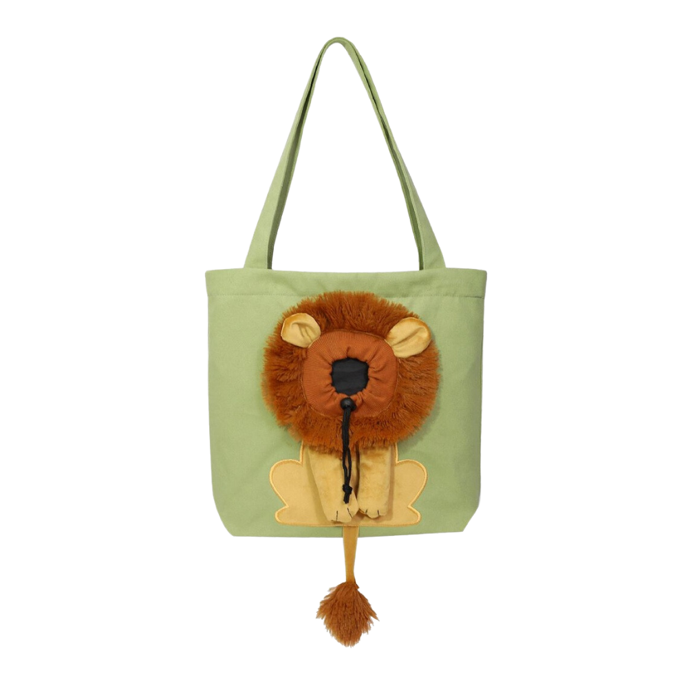 Sac pour chat Lion doux et respirant -Vert - Ozerty