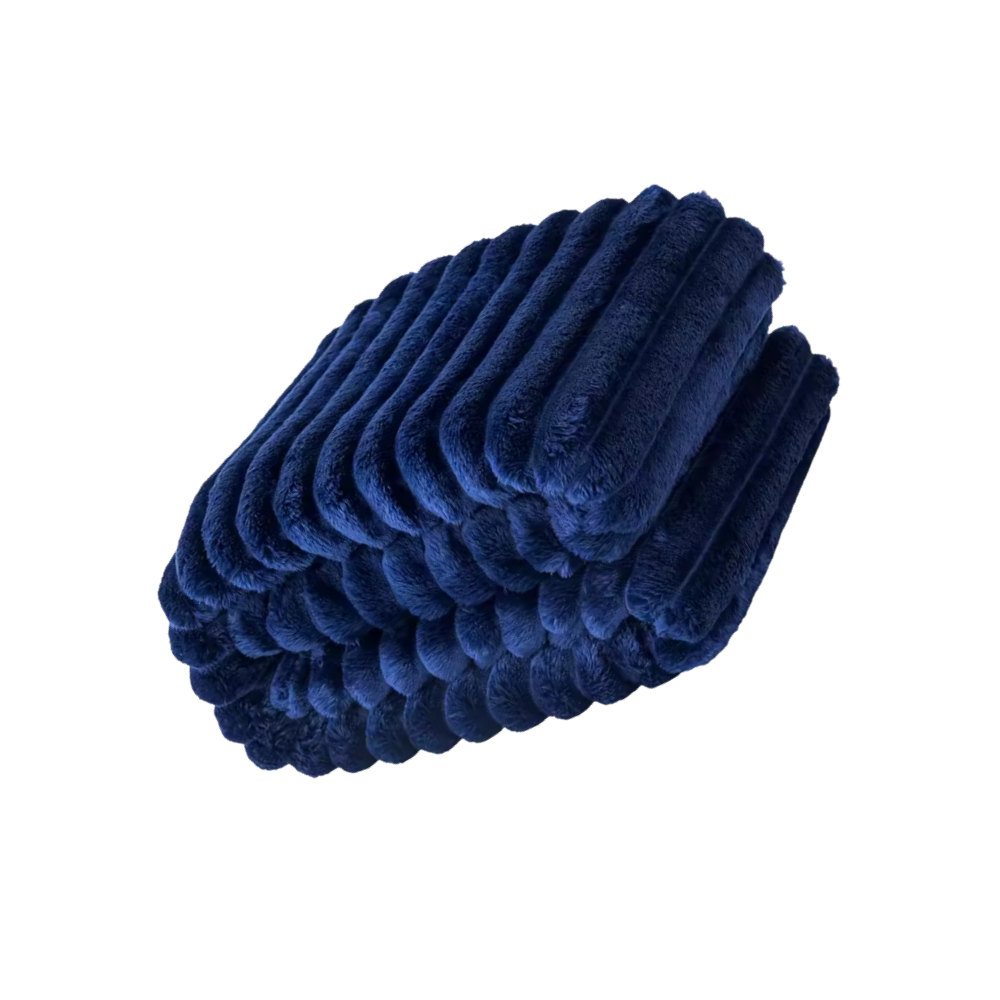 Couverture en flanelle douce et confortable -Bleu marine - Ozerty