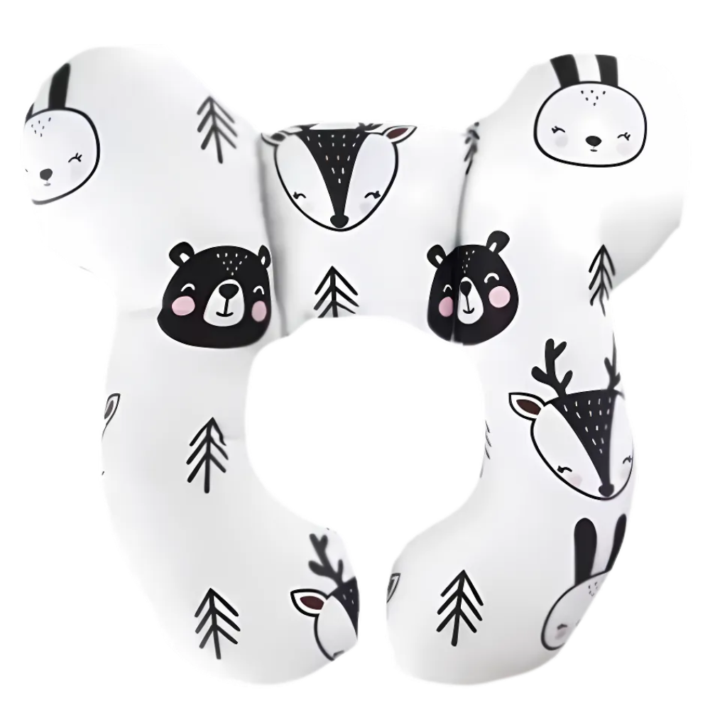 Coussin pour bébé -Oursons blanc - Ozerty