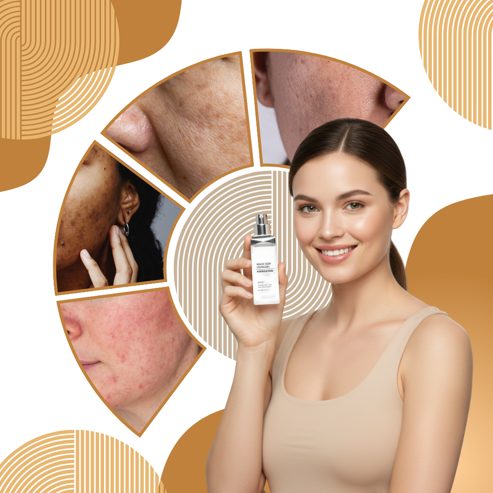 Fond de teint SPF 30 à teinte changeante - Ozerty