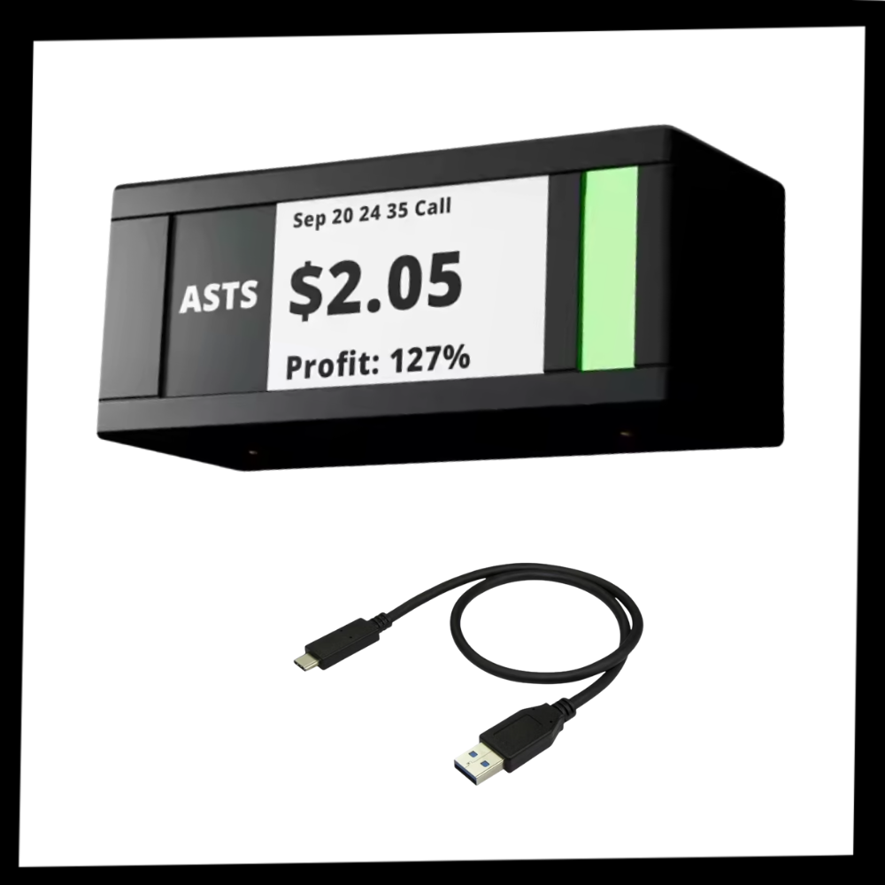 Afficheur bourse et crypto en direct avec design empilable  - Ozerty