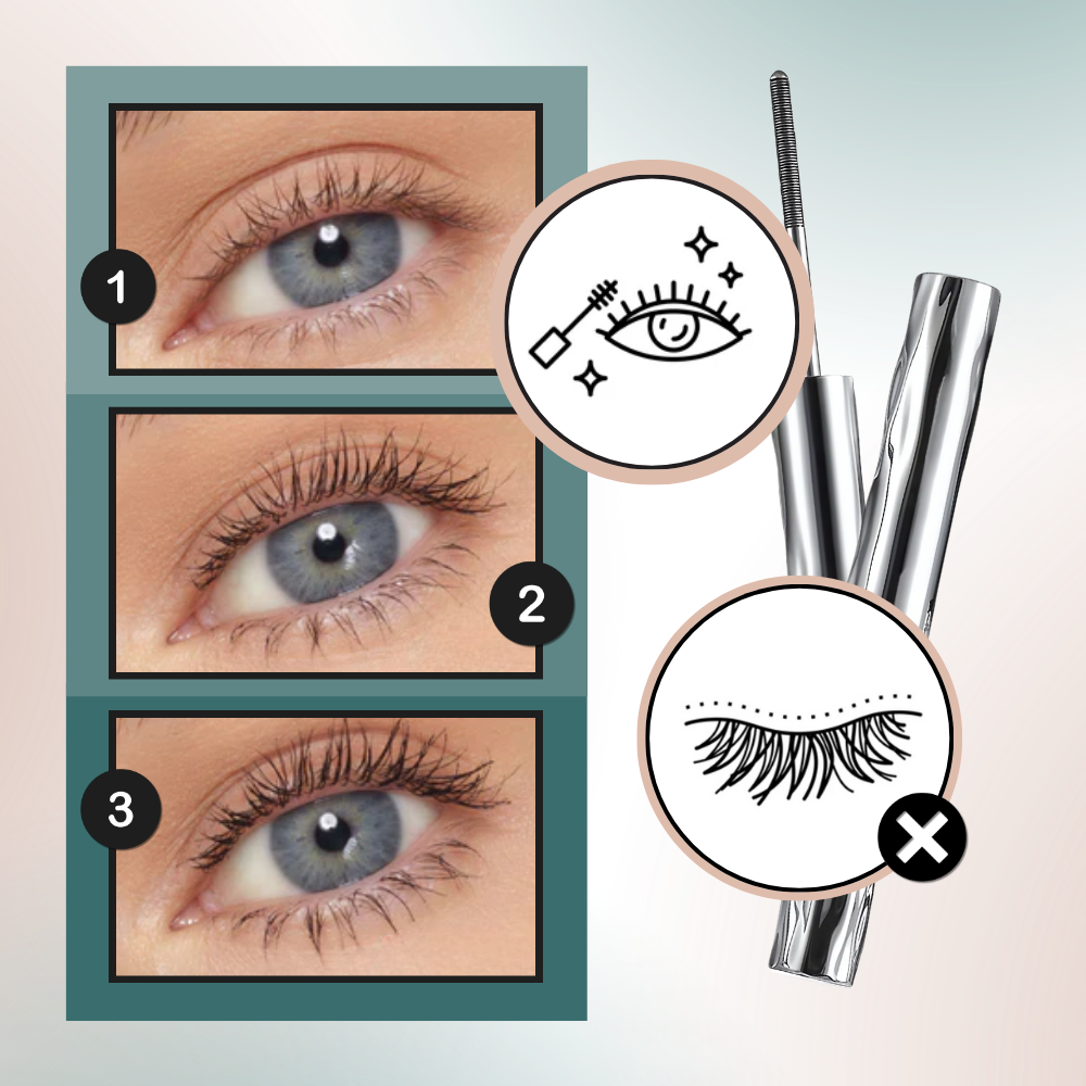 Mascara volume et regard XXL à brosse métallique - Ozerty