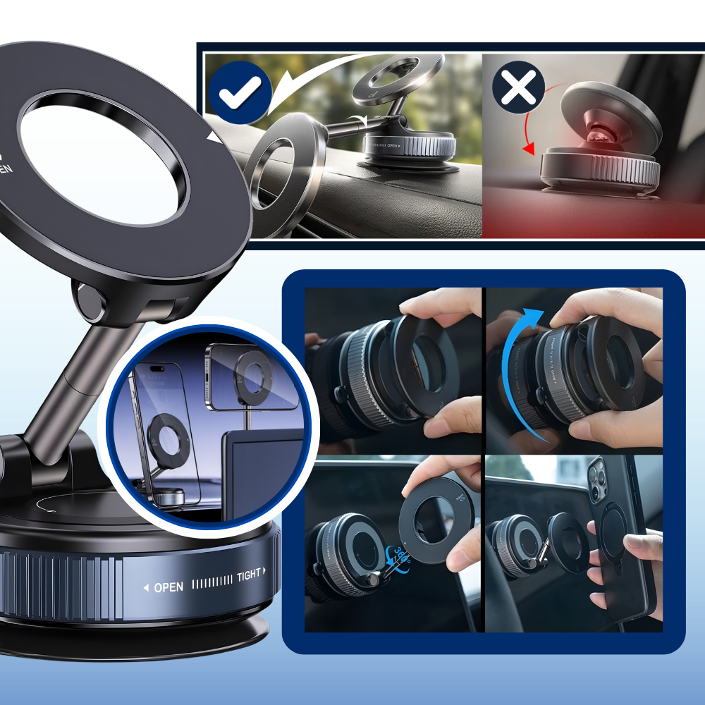 Support magnétique robuste et fiable pour téléphone - Ozerty