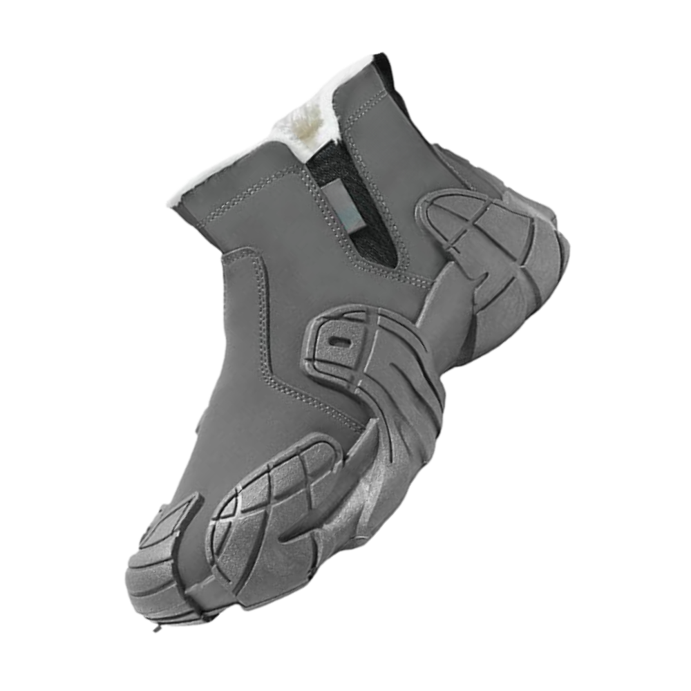 Bottines imperméables élégantes pour hommes -Gris - Ozerty