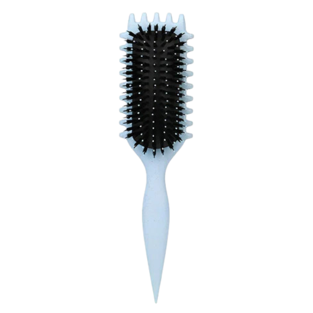 Brosse démêlante et définissante pour boucles -Bleu - Ozerty