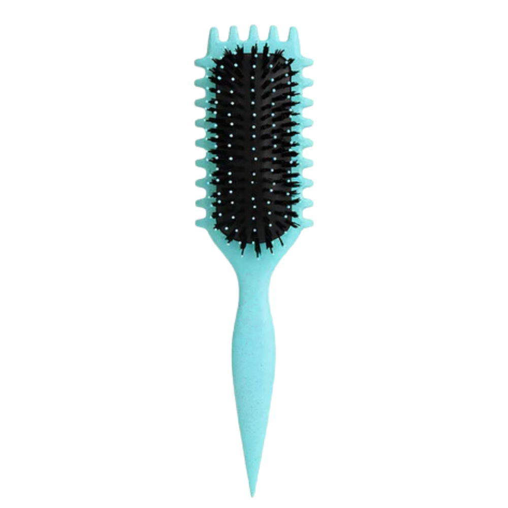 Brosse démêlante et définissante pour boucles -Vert - Ozerty