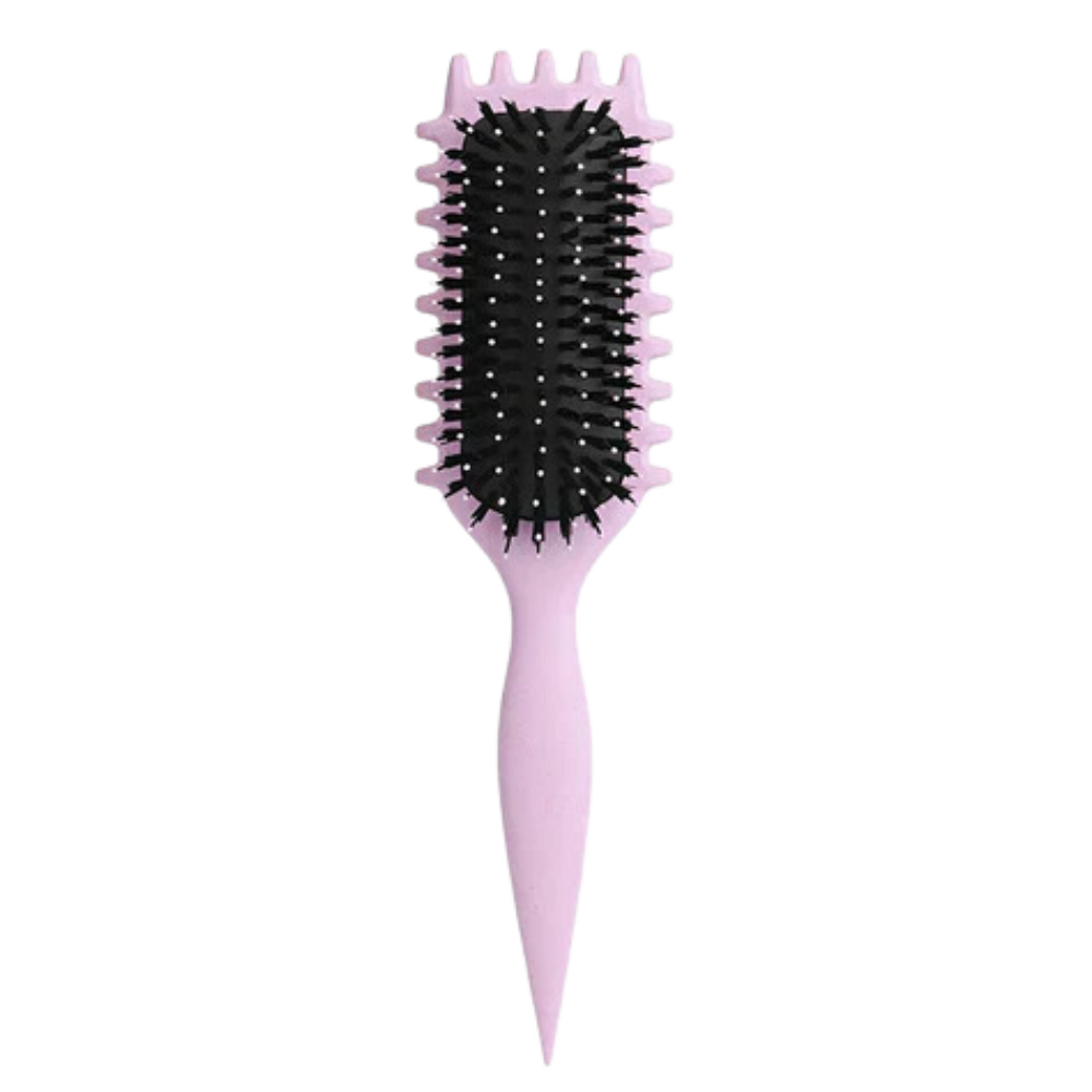 Brosse démêlante et définissante pour boucles -Violet - Ozerty