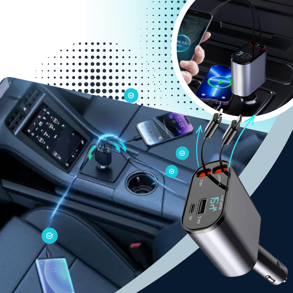 Station de charge télescopique pour voiture - Ozerty