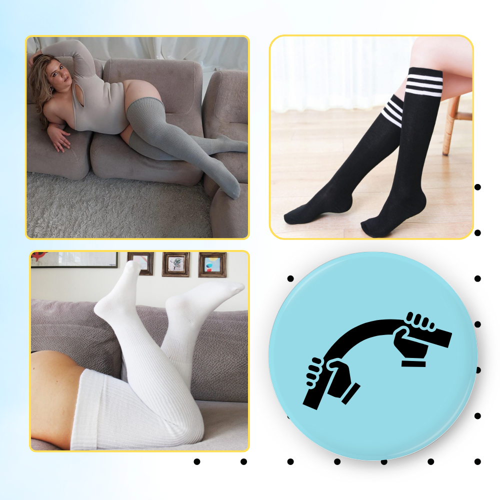 Chaussettes cuissardes renforcées pour femmes - Ozerty