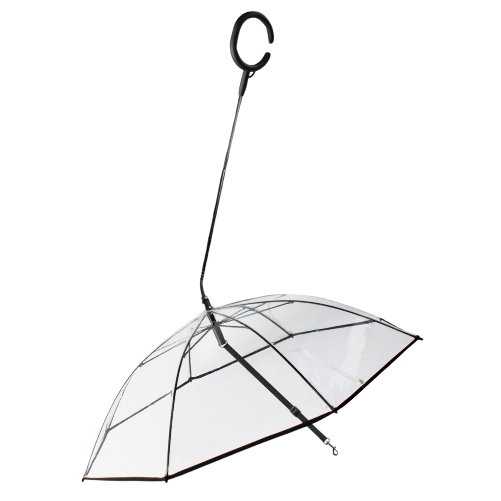 Laisse parapluie transparente pour chien - Ozerty